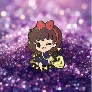 Chibi Kiki: Studio Ghibli Delivery Magic Enamel Pin